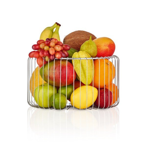 Fruttiera in acciaio inox Estra, ⌀ 30 cm - Blomus-image-1