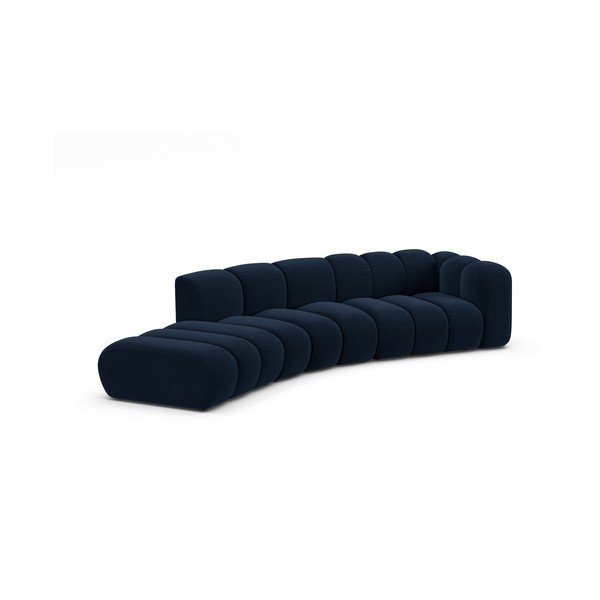 Divano angolare in blu scuro (con penisola a destra) Lupine – Micadoni Home-image-1