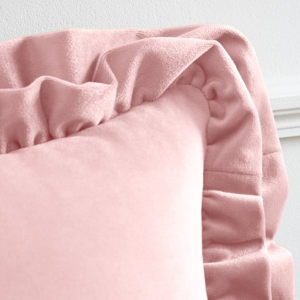 Cuscino decorativo in velluto 43x43 cm Velvet Double Frill – Catherine Lansfield-image-2