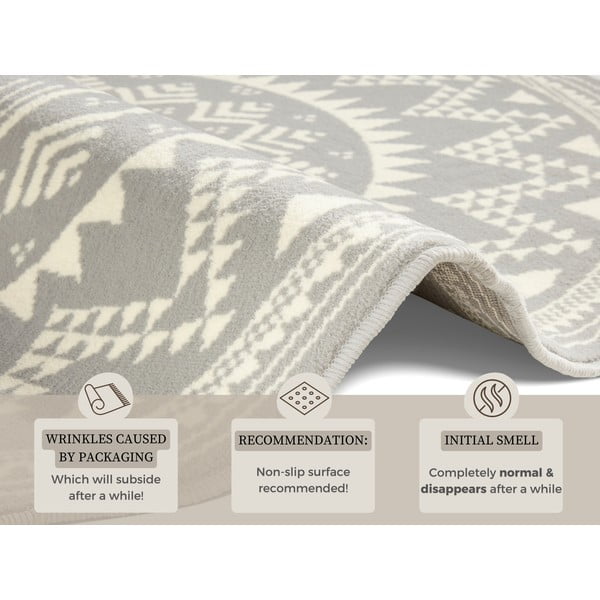 Tappeto grigio Celebration , ⌀ 140 cm Valencia - Hanse Home-image-4