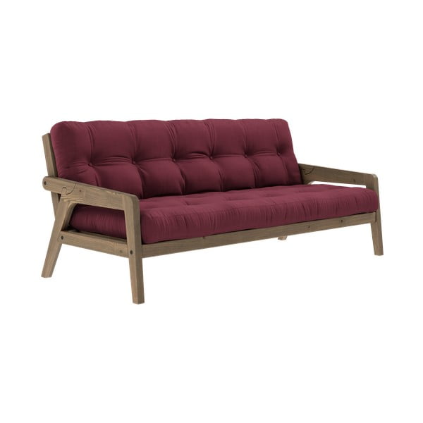 Divano letto rosso 204 cm Grab - Karup Design-image-3