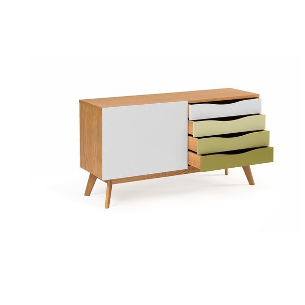 Comò con cassetti verdi Avon - Woodman-image-2
