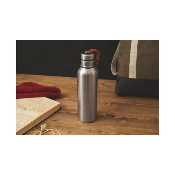Bottiglia sottovuoto isolata Ocean Blue a 2 pareti in acciaio inox nero + Blum, 750 ml - Black + Blum-image-2