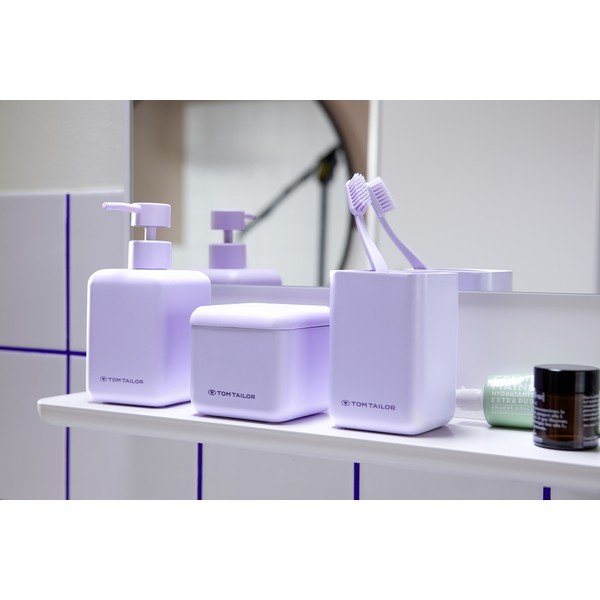 Portaspazzolino in poliresina viola Tom Tailor T-Rounded – Wenko-image-1