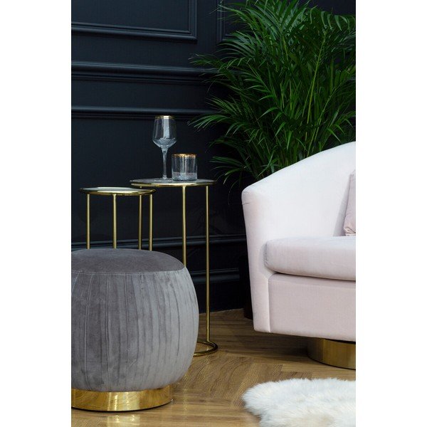 Set di tavolini rotondi con piano in pietra 2 pz ø 31 cm Vita – Premier Housewares-image-1