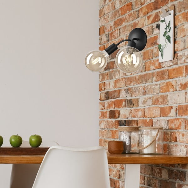 Lampada da parete nera Viggo – LAMKUR-image-1