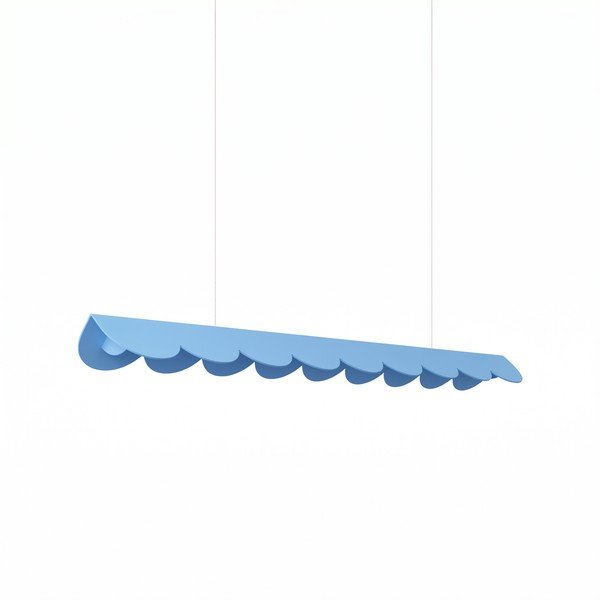 Lampadario LED azzurro in alluminio BISCUIT – Thoro