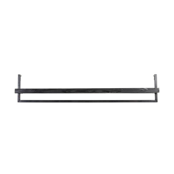 Mensola nera opaca in mango massiccio 120 cm Maddison – Light & Living
