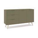 Credenza verde opaca 140x81x40 cm Campus – Marckeric