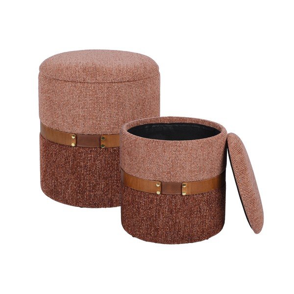 Poggiapiedi marrone cognac Talya – Bizzotto-image-1