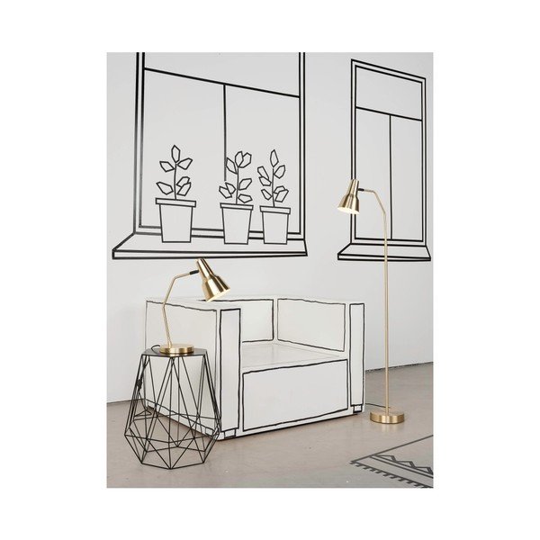 Lampada da tavolo con paralume in metallo color oro (altezza 44 cm) Valencia - it's about RoMi-image-1