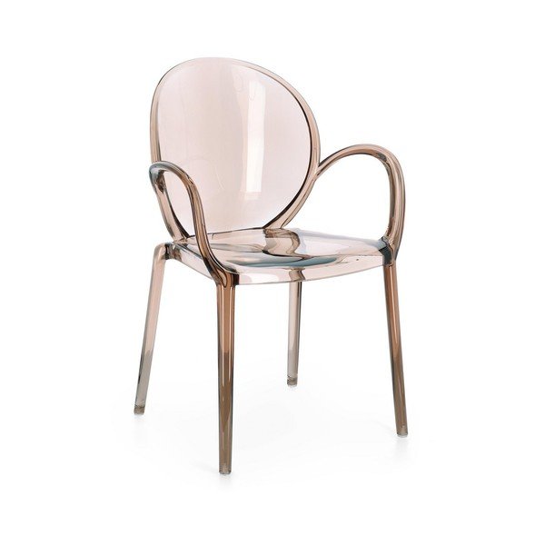 Sedia da esterno marrone chiaro in plastica Camilla – Bizzotto