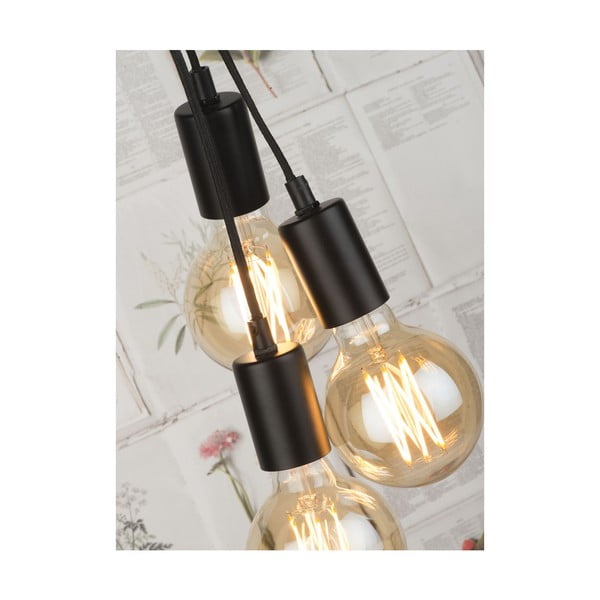 Lampada da terra nera e grigia con paralume in metallo (altezza 190 cm) Oslo - it's about RoMi-image-4