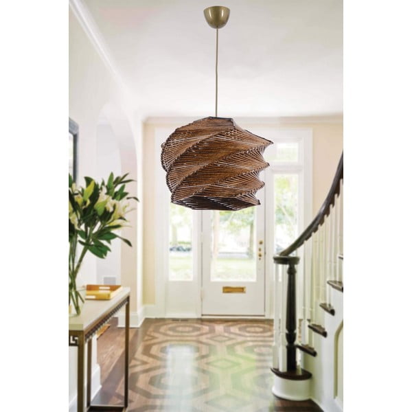 Lampadario in marrone chiaro ø 32 cm Ruche – Opviq lights-image-1