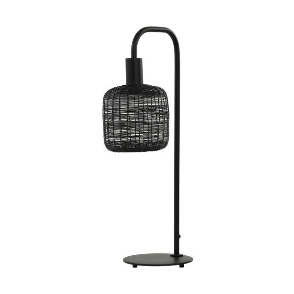 Lampada da tavolo nera (altezza 58 cm) Lekang - Light & Living