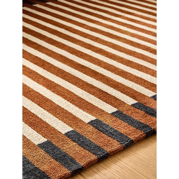 Tappeto arancione in fibre riciclate 120x170 cm Lois – MADE-image-3