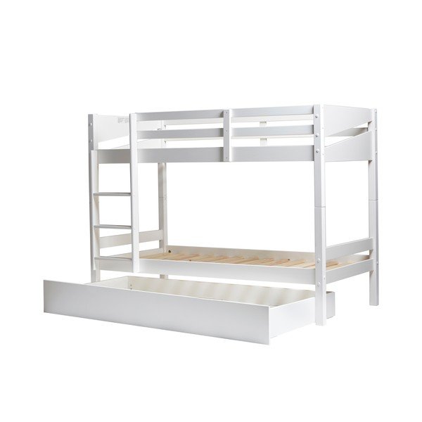 Letto a castello bianco per bambini con cassetto Torino - Marckeric-image-1