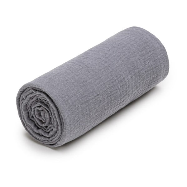 Asciugamano grigio in mussola 120x120 cm - T-TOMI