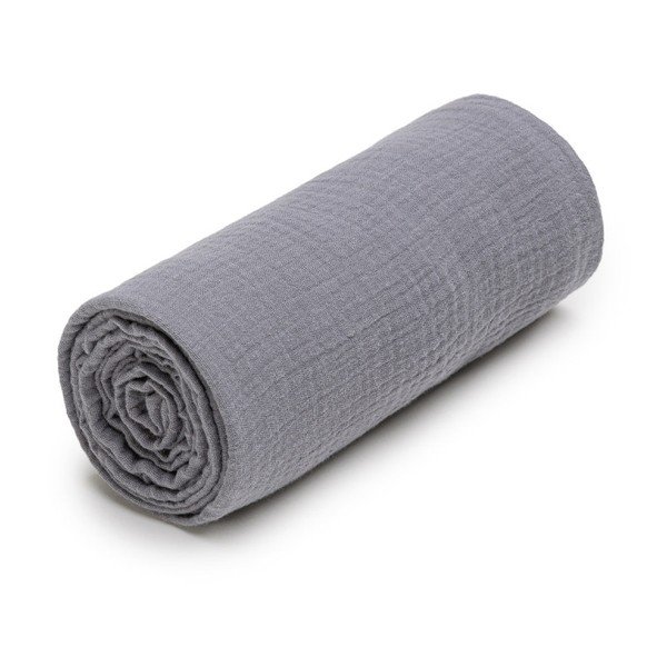 Asciugamano grigio in mussola 120x120 cm - T-TOMI