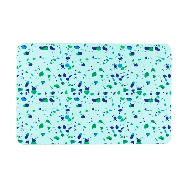 Tappeto da bagno azzurro 39x60 cm Terrazzo - Artsy Doormats