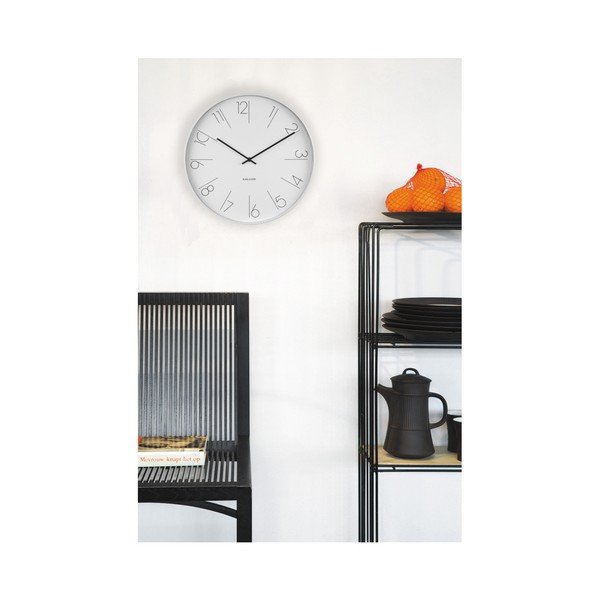 Bílé hodiny Present Time Elegant-image-2