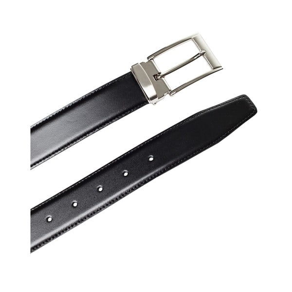 Cintura da uomo in pelle nera Ivar, lunghezza 90 cm - Ferruccio Laconi-image-1