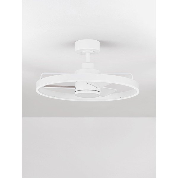 Plafoniera LED bianca in metallo con intensità regolabile Lunair – Nova Luce-image-4