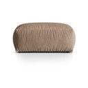 Poggiapiedi componibile marrone chiaro con rivestimento in velluto Martina – Micadoni 