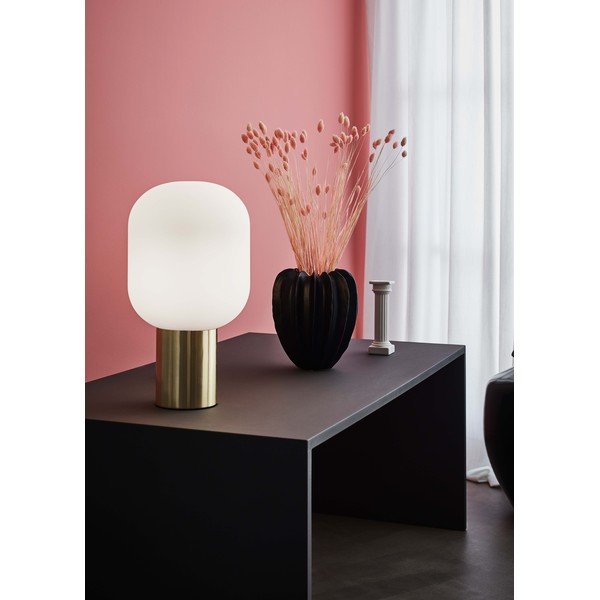 Lampada da tavolo in ottone spazzolato Brooklyn - Markslöjd-image-1