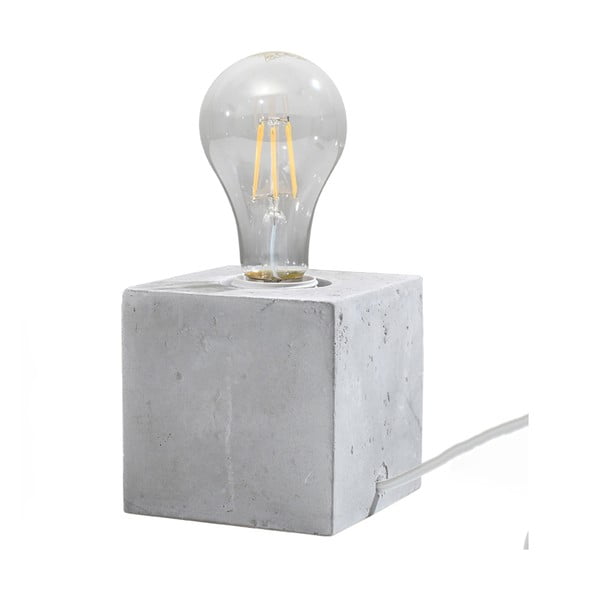 Lampada da tavolo grigio chiaro (altezza 10 cm) Gabi - Nice Lamps
