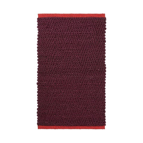 Tappeto burgundy in iuta 50x80 cm Notes – Mette Ditmer Denmark