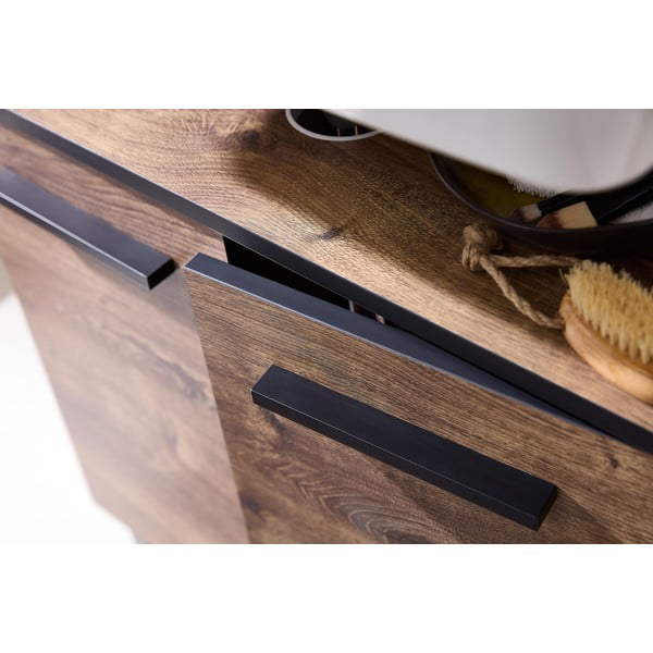 Mobile marrone sotto il lavabo in rovere 60x53 cm Set 374 - Pelipal-image-1