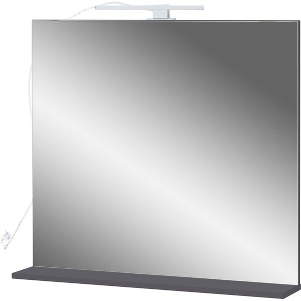 Specchio da parete con illuminazione/con ripiano  76x75 cm – Germania-image-1