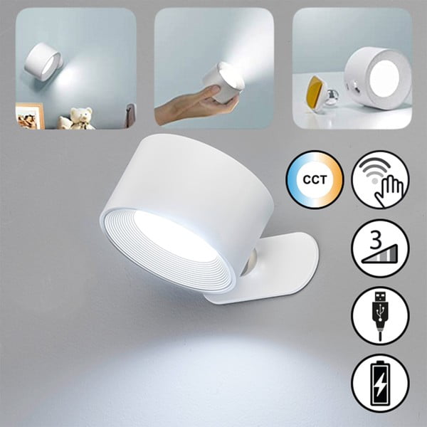 Lampada da parete a LED bianca Magnetics - Fischer & Honsel-image-2