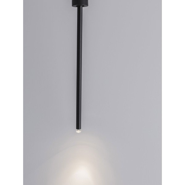 Plafoniera LED nera opaca in alluminio con struttura flessibile Stilvi – Nova Luce-image-2
