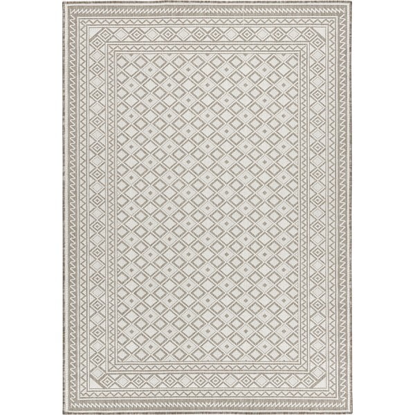 Tappeto per esterni beige 170x120 cm Terrazzo - Floorita-image-3