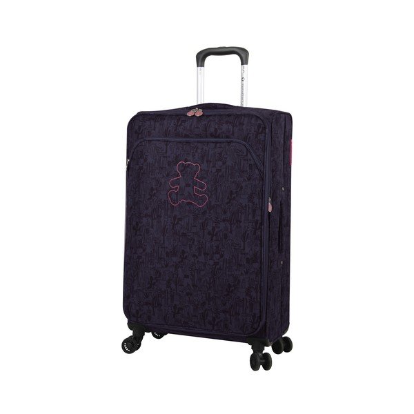 Set di 3 bagagli neri su 4 ruote Lulucastagnette Casandra - LULUCASTAGNETTE-image-1