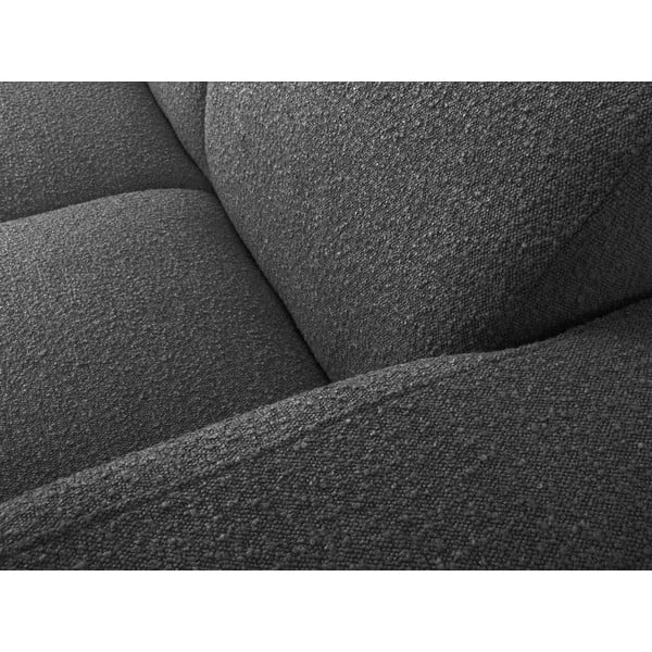 Divano angolare grigio scuro in tessuto bouclé (angolo destro) Molino - Micadoni Home-image-1
