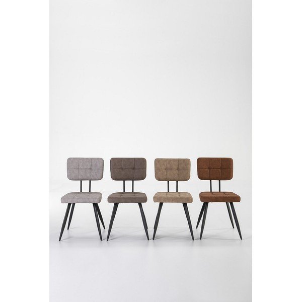 Set di 4 sedie da pranzo grigie e beige Sofy - Marckeric-image-2