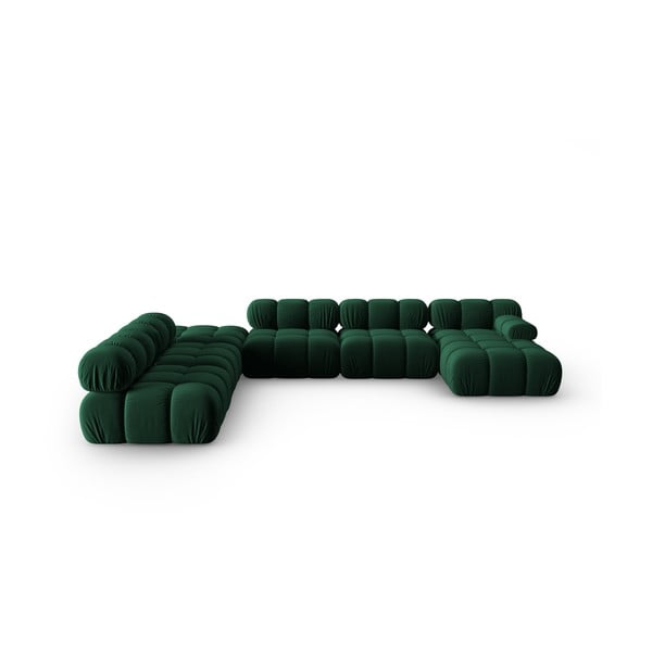 Divano in velluto verde 379 cm Bellis - Micadoni Home