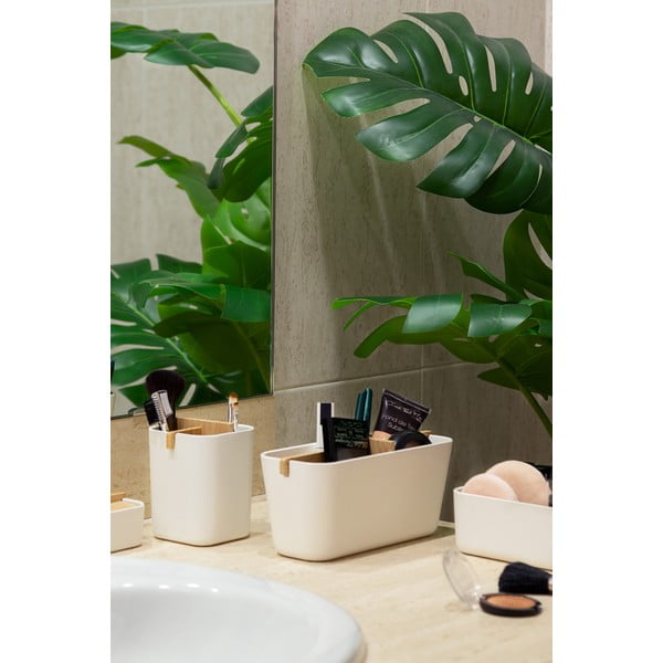 Organizzatore da bagno bianco Ecologic, 8,4 x 7,8 cm - Compactor-image-1