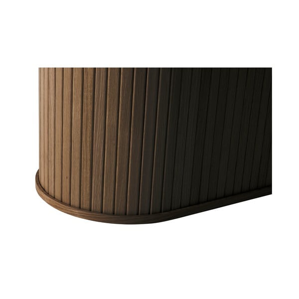 Tavolo da pranzo marrone con piano in rovere 95x180 cm Nola - Unique Furniture-image-4