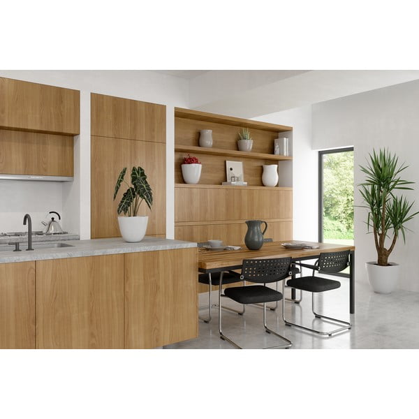 Vaso in ceramica bianca fatto a mano (altezza 30 cm) Harmonia - Artevasi-image-4