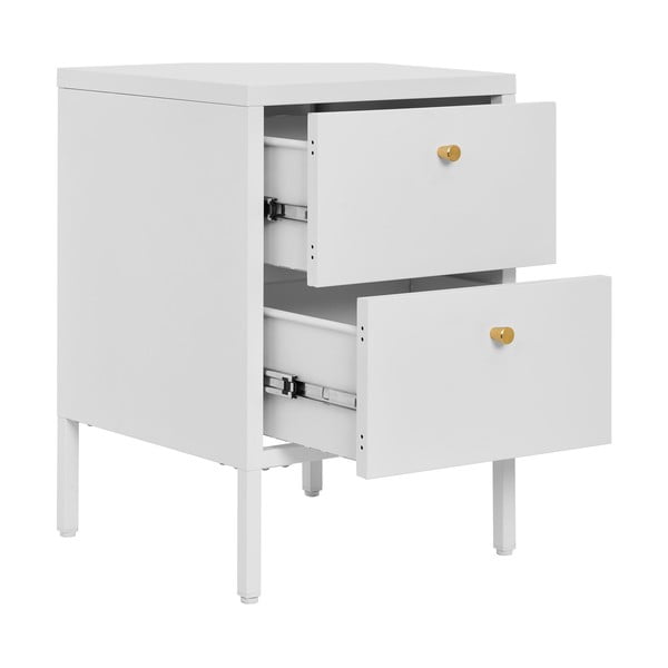 Comodino in metallo bianco Dalby - House Nordic-image-3