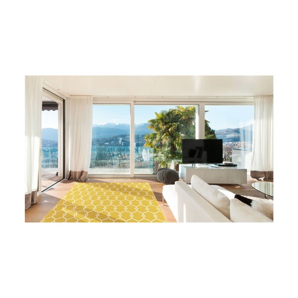 Tappeto giallo per esterni , 133 x 190 cm Trellis - Floorita-image-3