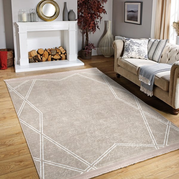 Tappeto beige 120x180 cm - Mila Home-image-1