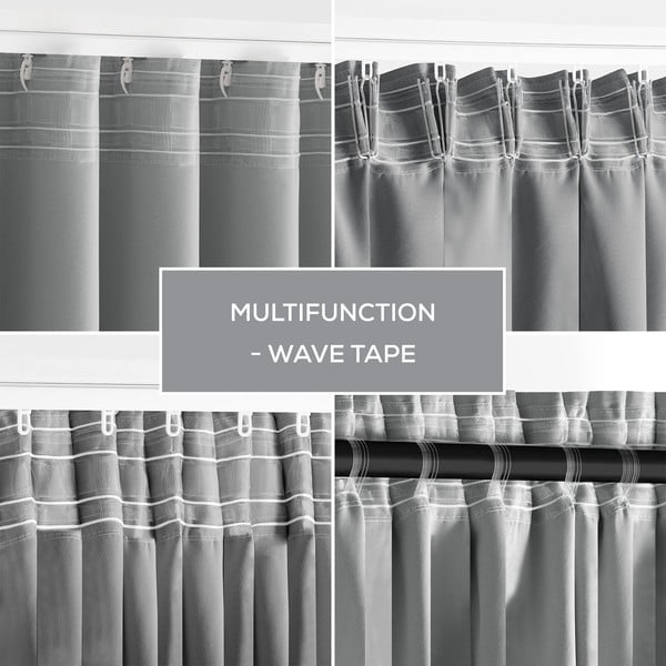 Tenda parzialmente oscurante grigia 140x270 cm Kierra – Restilo-image-2