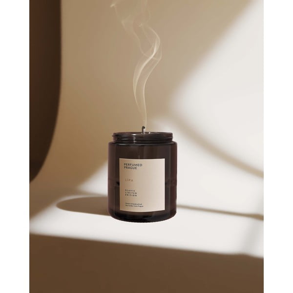Candela in cera di soia profumata Slavic Edition: #88 Linden, Moss, Hibiscus – Perfumed Prague-image-4