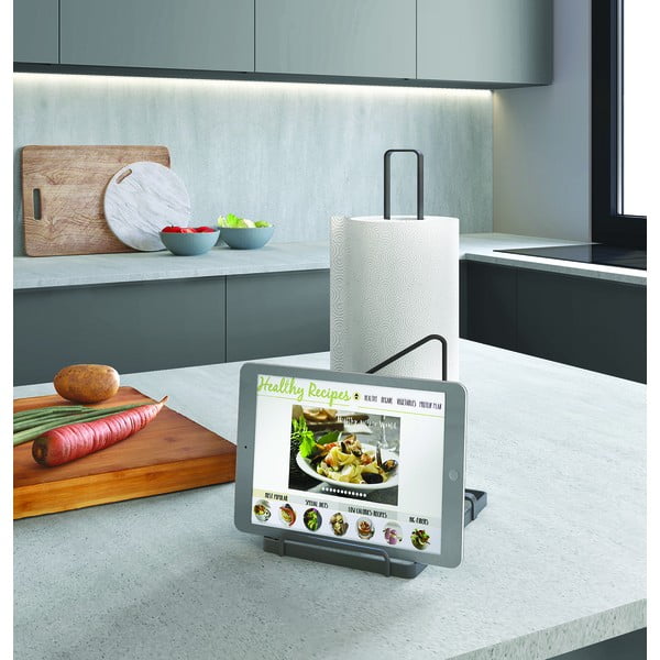 Porta asciugamani da cucina in acciaio inox Tokyo Lava - Metaltex-image-1