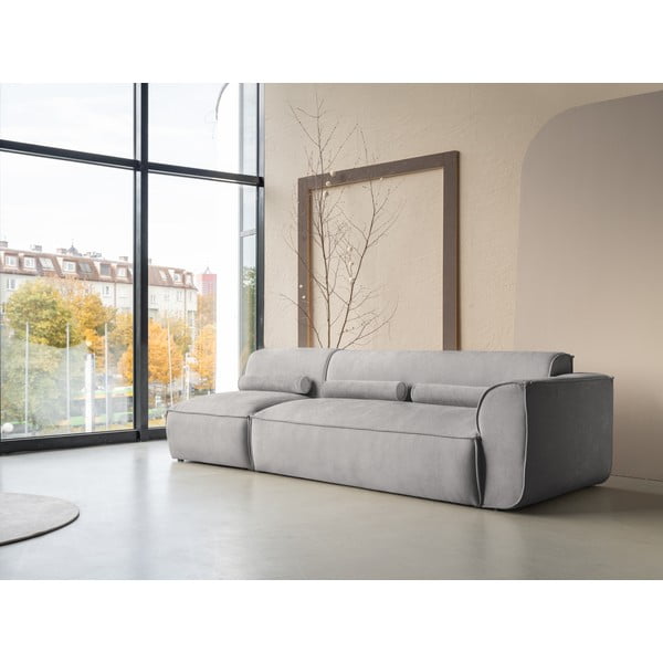 Chaise lounge componibile grigio chiaro (con penisola a destra) Flex Felix – Miuform-image-3